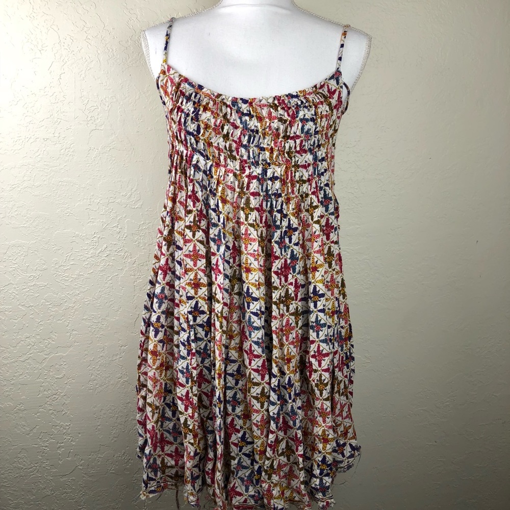 Free People Imperial Palms Side Tie Dress XS B11